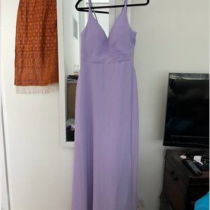 Azazie Thana bridesmaid dress Chiffon lilac size 10 NWT